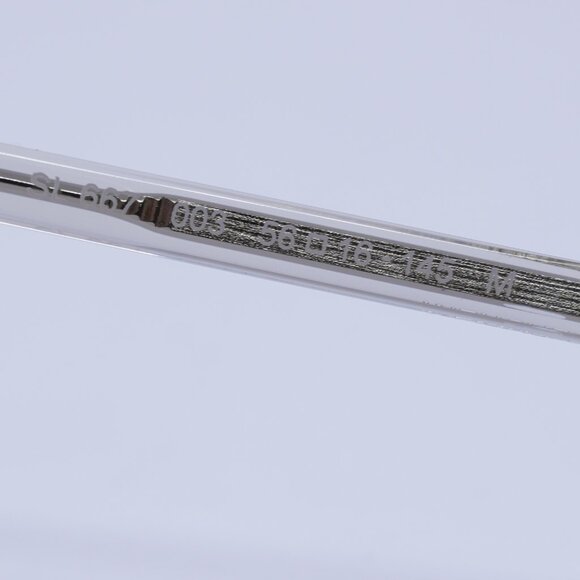 Saint Laurent SL667 003 Sunglasses Transparent Beige Aviator Frame, Grey Lenses - Picture 7 of 11